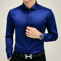 Camisa De Vestir Hombre – Slim Fit Cuello Cuadrado y Manga Larga - Montserrat