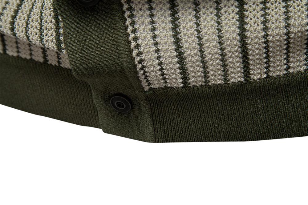 Playera Polo Hombre Casual Manga Corta Listrada con Detalles Ocos - Montserrat